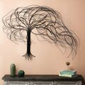 Luxen Home Metal Windy Tree Wall Decor WHA779